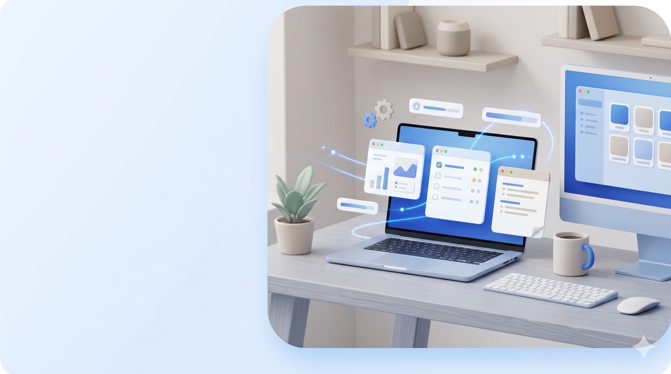 MacBook with multiple productivity apps organised and optimised using Setapp for Local Nerd workflows